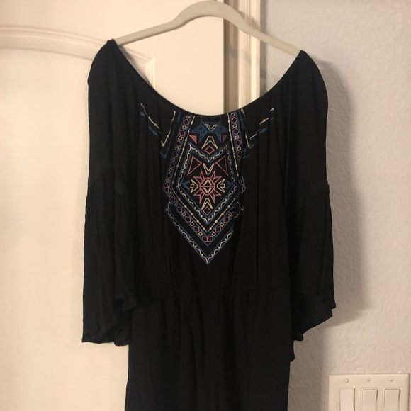 Altar'd State Pants - Black Strapless Altar’d State Romper